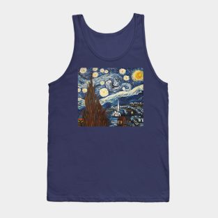 The Starry Night Van Gogh Tank Top